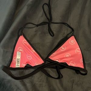 Victoria's Secret PINK padded push up swim top- Black